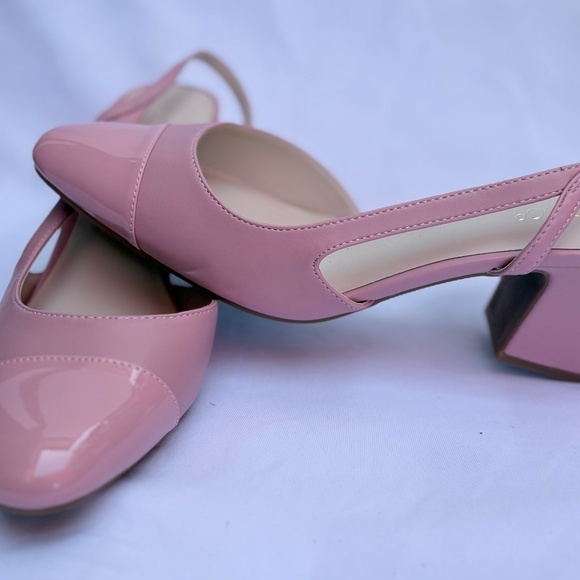 NWOB-Jenn Ardor Pink Patent Slingback Heels – Size 9 - Picture 5 of 6
